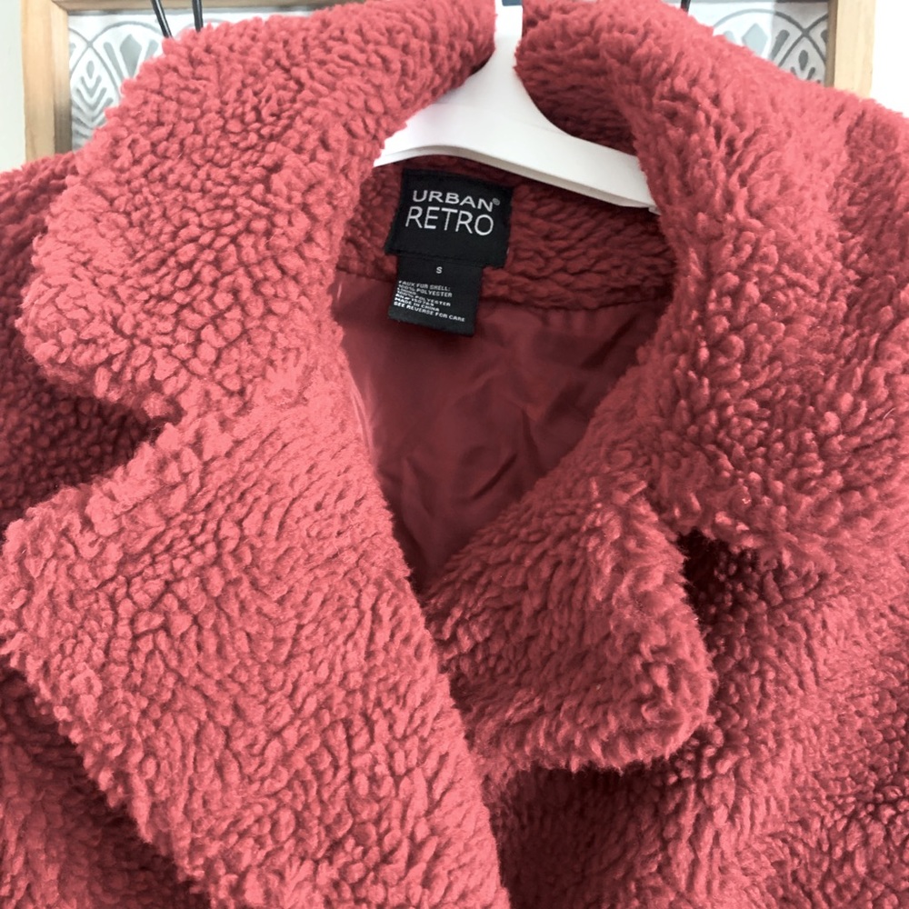 Worn one time red warm soft coat